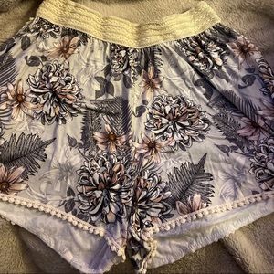 Stretchy shorts,very comfortable!! Thick elastic waist band.